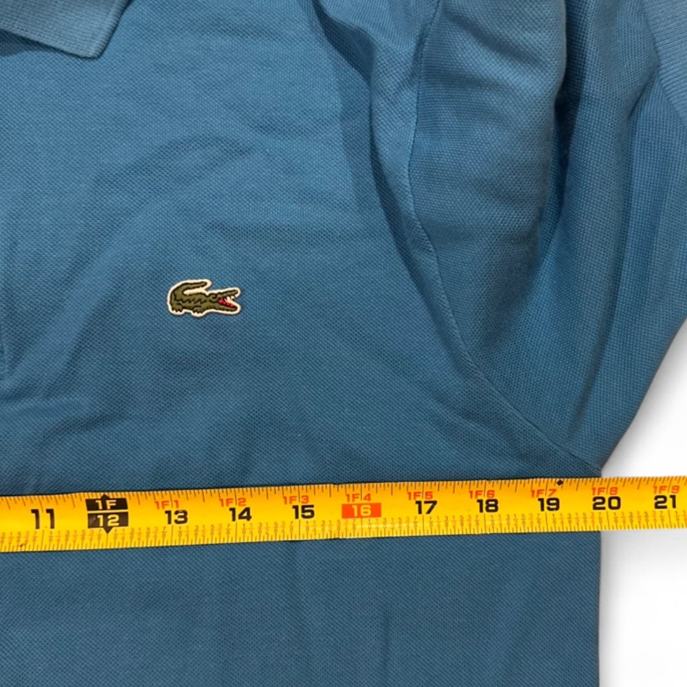 Men’s Lacoste Teal Blue Polo Shirt Size 4 (Small) - Picture 5 of 6